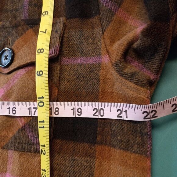 BB Dakota Steve Madded Women's L Tan/Pink Button down Jacket Cottagecore - Picture 4 of 6